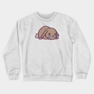 Crying Bunny Rabbit Crewneck Sweatshirt